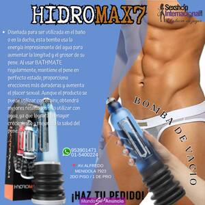 HIDRO BOMBA PARA EL PENE BATHMATE HYDROMAX 7