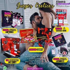 5 JUEGOS EROTICOS DE MESA,CARTAS,ATADURA SEXSHOP C:931568025