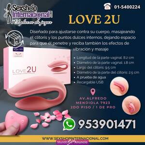 LOVE 2U VIBRADOR DOBLE A CONTROL – LOS OLIVOS