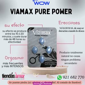 Viamax Pure Power Potencia Un AUMENTO notorio del deseo sexu