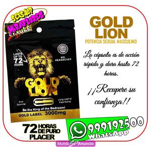 GOLD LION - CAPSULA DE POTENCIA SEXUAL - SEXSHOP MIRAFLORES