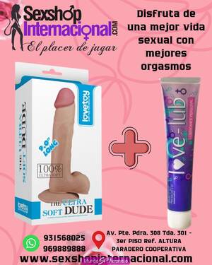 9″ THE ULTRA SOFT DUDE + LOVE LUB GEL LUBRICANTE 120GR