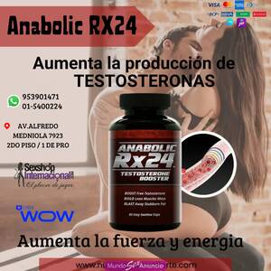 AUMENTO DE TESTOSTERONA ANABOLIC RX24 FUERZA Y ENERGIA