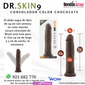 Dr. Skin By Blush | Consolador realista de chocolate de 23