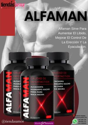 Alfaman Aumento del flujo de sangre al pene  Orgasmos podero