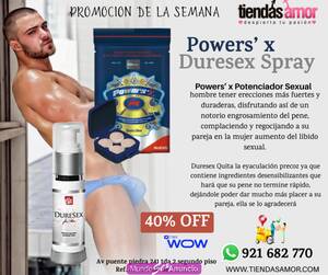 Powers’ x Potenciador y Retardante Duresex Spray Quita la