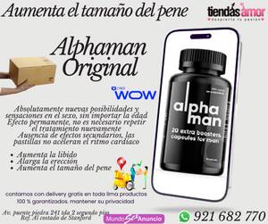 Alpha Man el desarrollo del miembro viril. rendimiento sexua