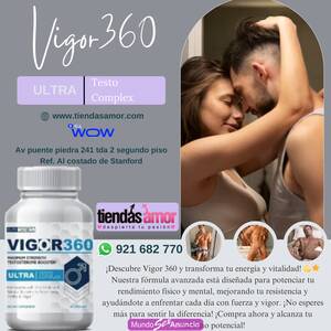 Vigor 360 Ultra Testo Complex para hombres Natural Max (60 c