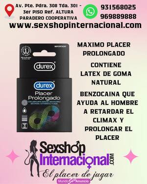 PRESERVATIVOS DUREX PLACER PROLONGADO – CAJA 3 UN